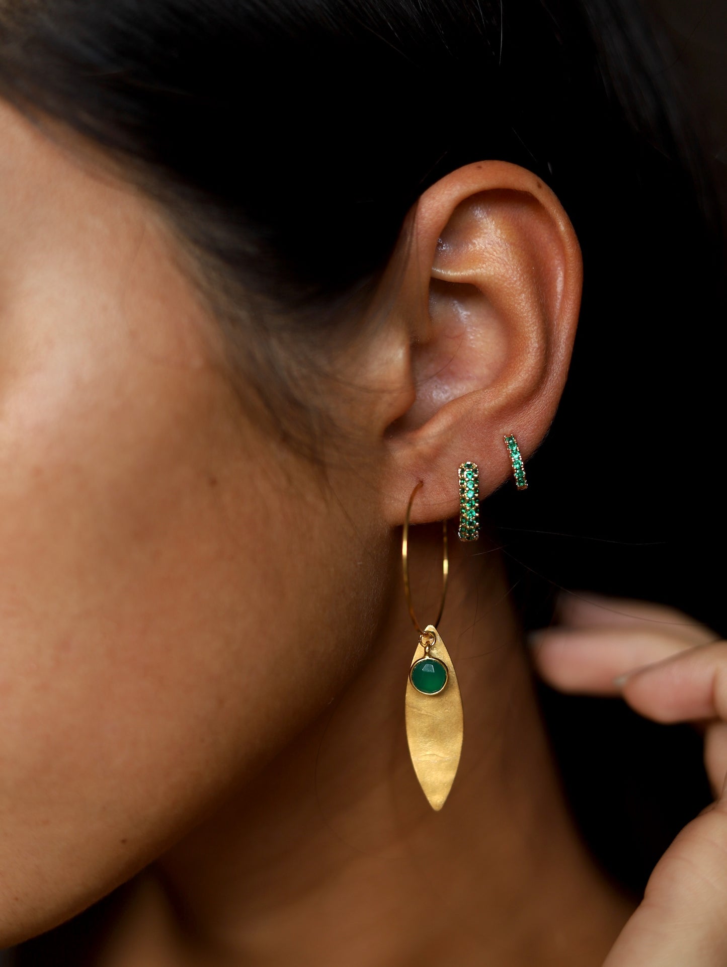 Emerald Green Earrings