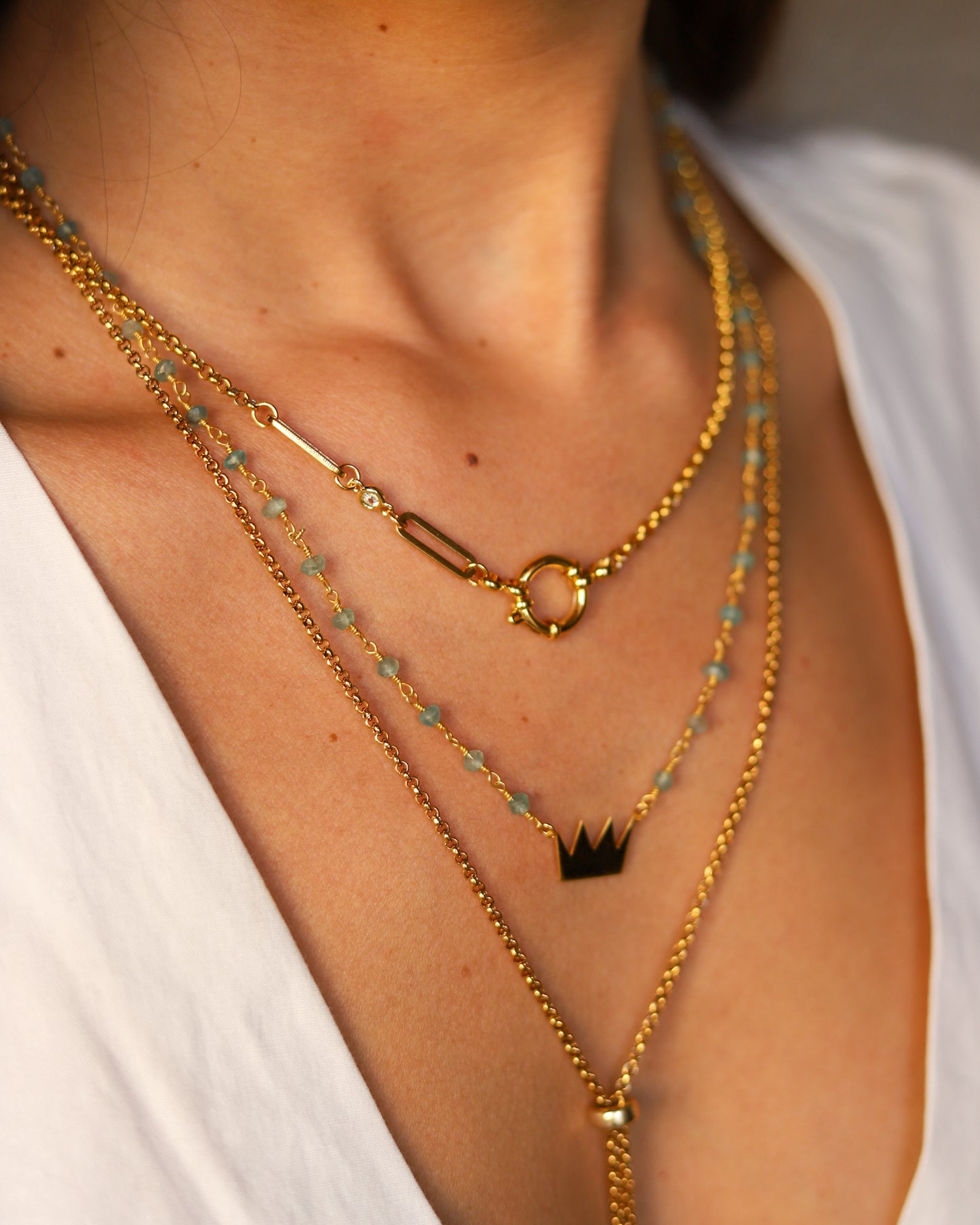 Crown Aquamarine Set