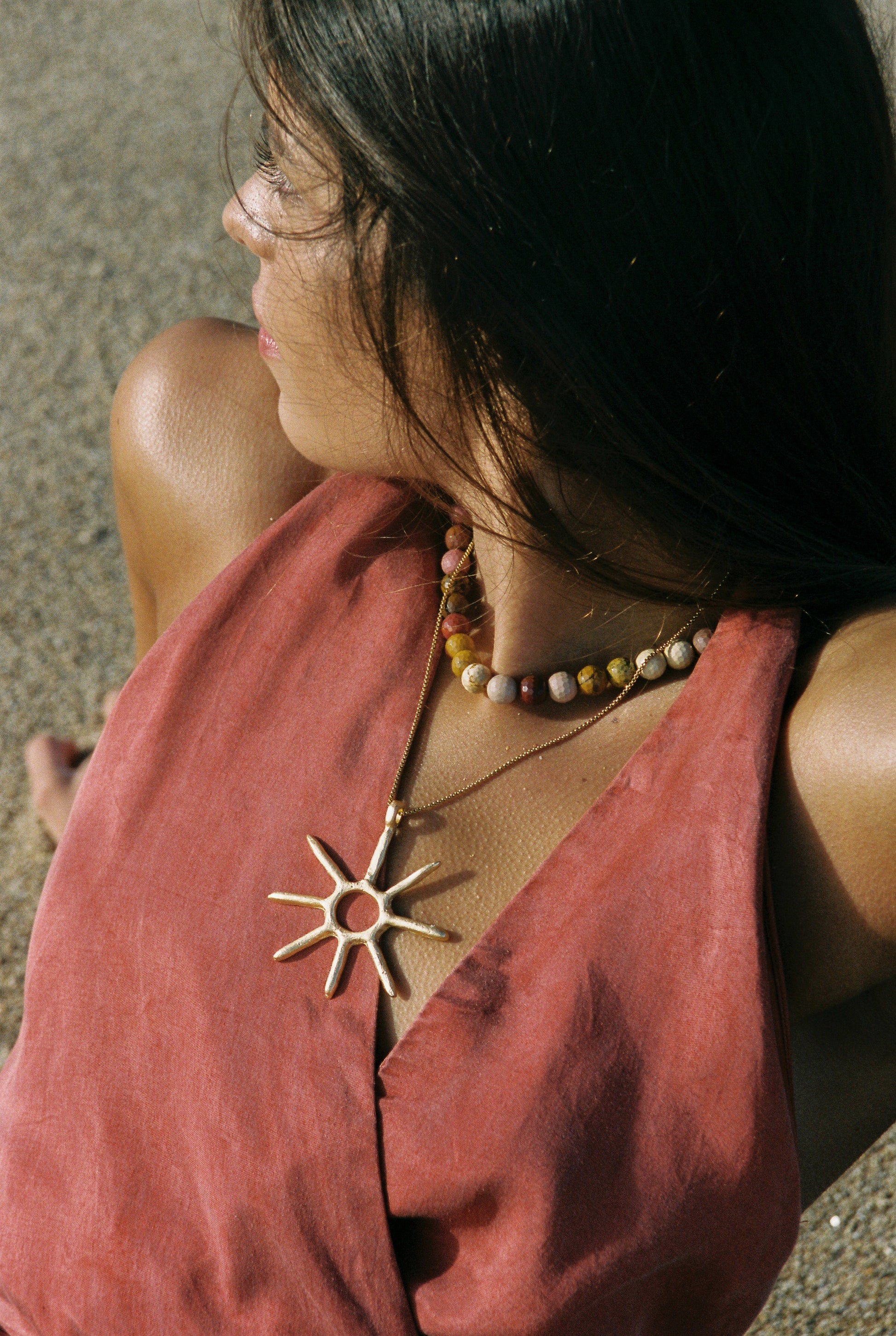 Handmade Sun Necklace