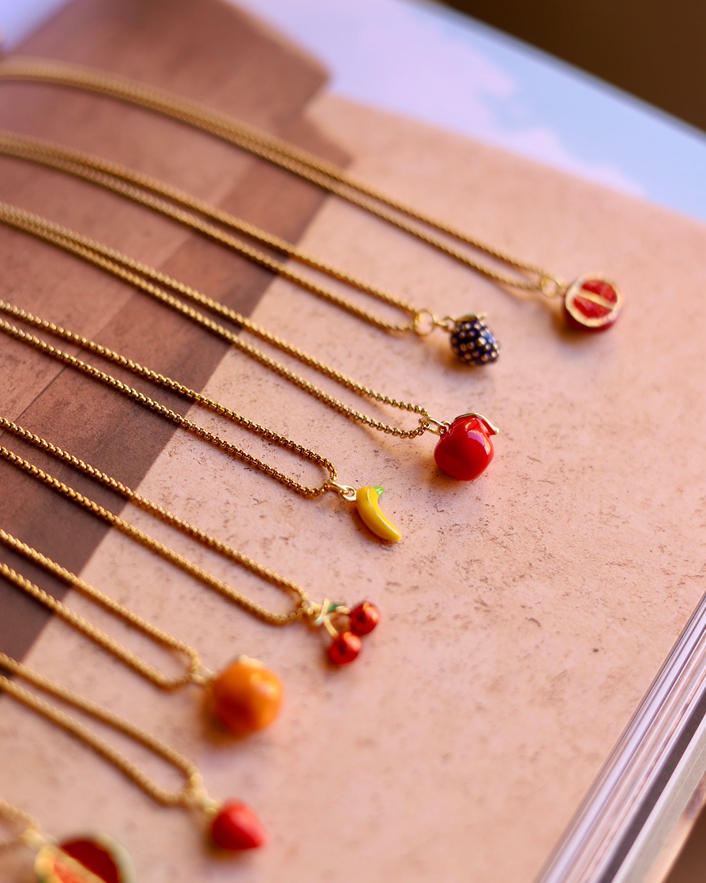 Minimal Fruit Necklace