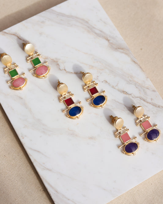 Art Deco earrings (various colors)