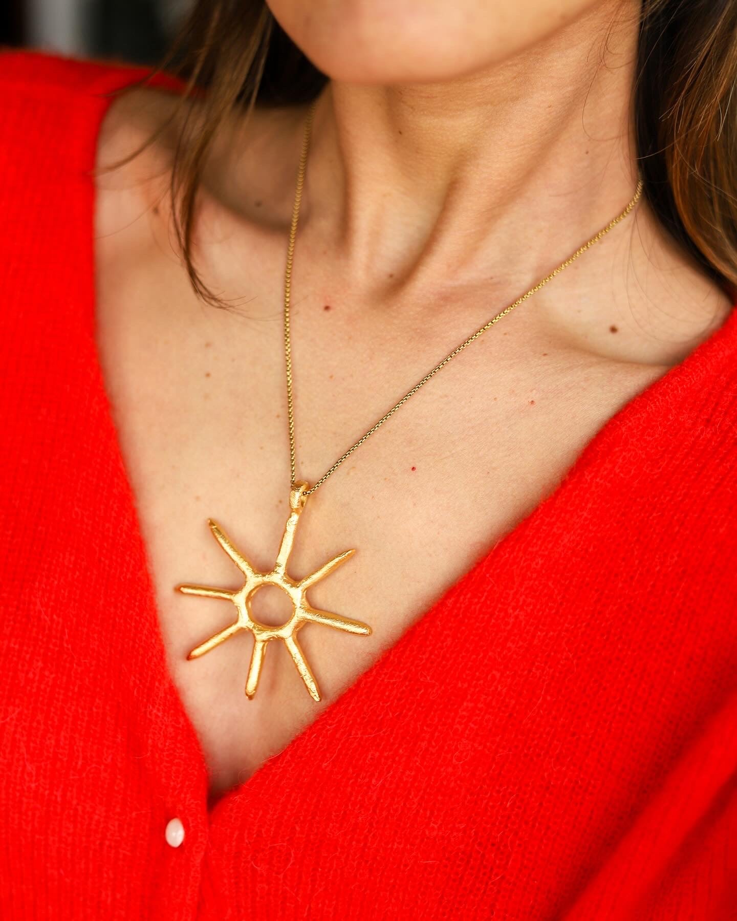 Handmade Sun Necklace