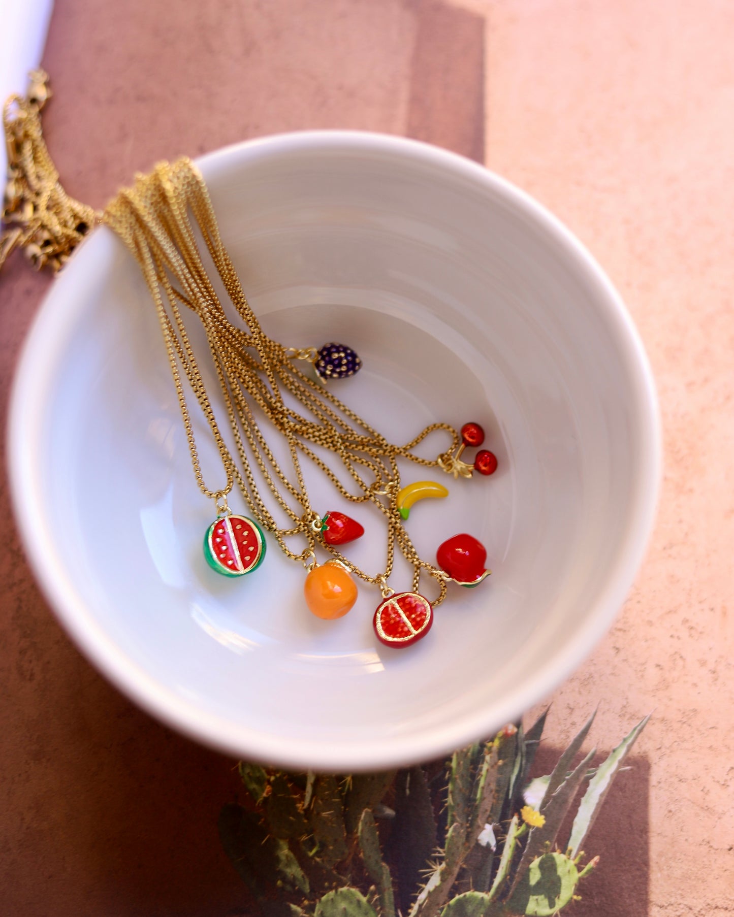 Minimal Fruit Necklace