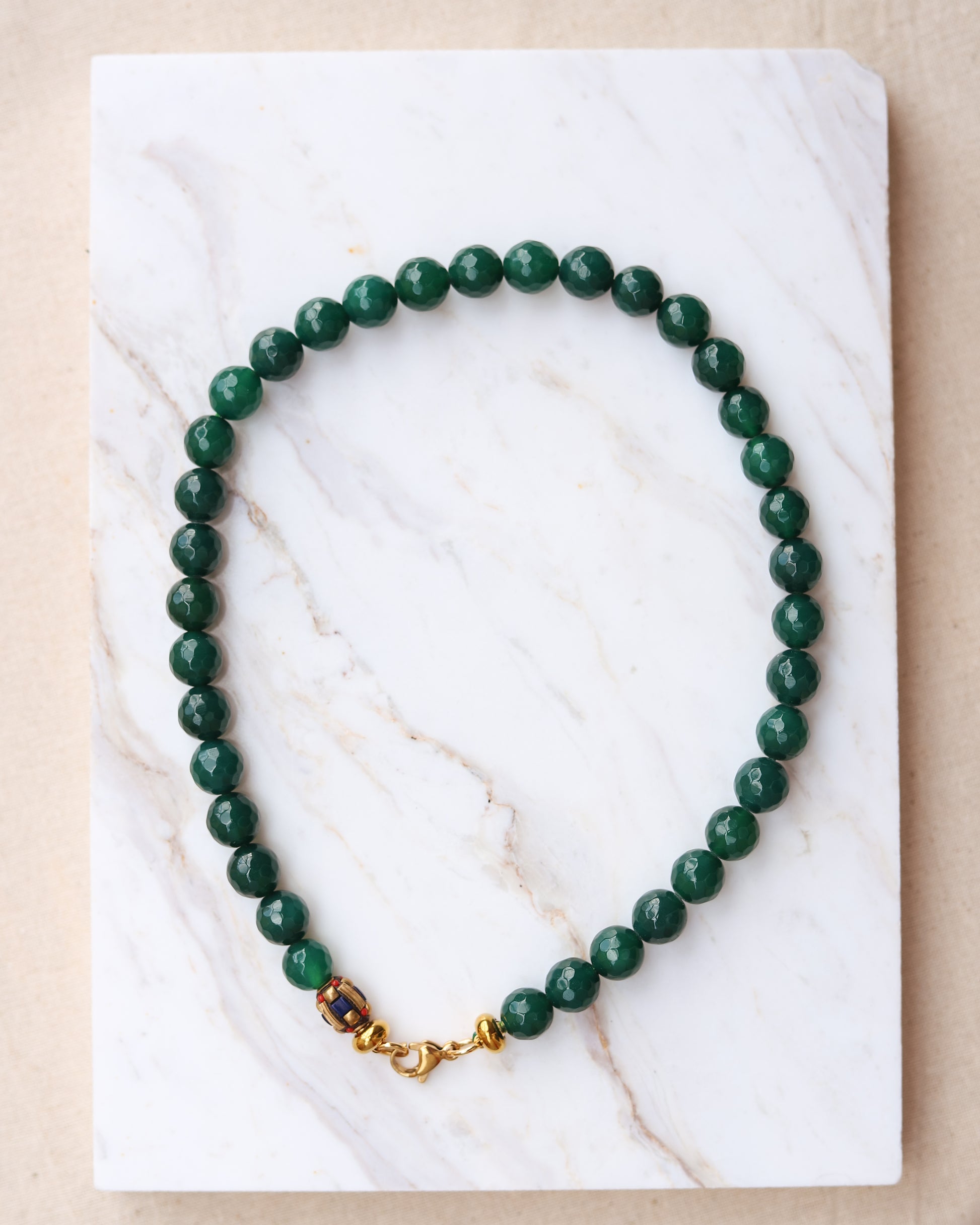 Necklaces made of natural stones