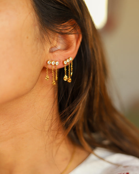 Brilliant waterfall earrings