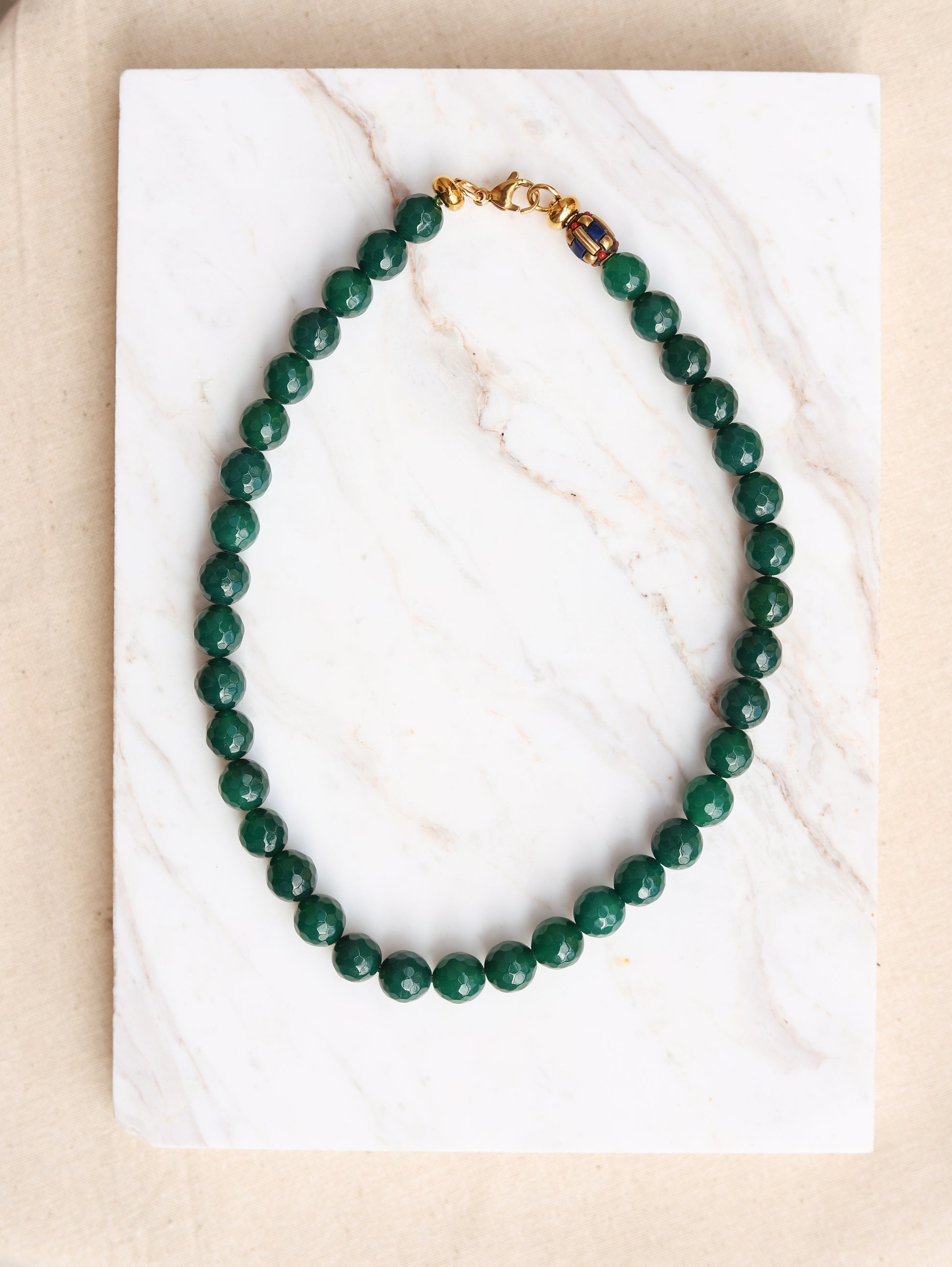 Necklaces made of natural stones