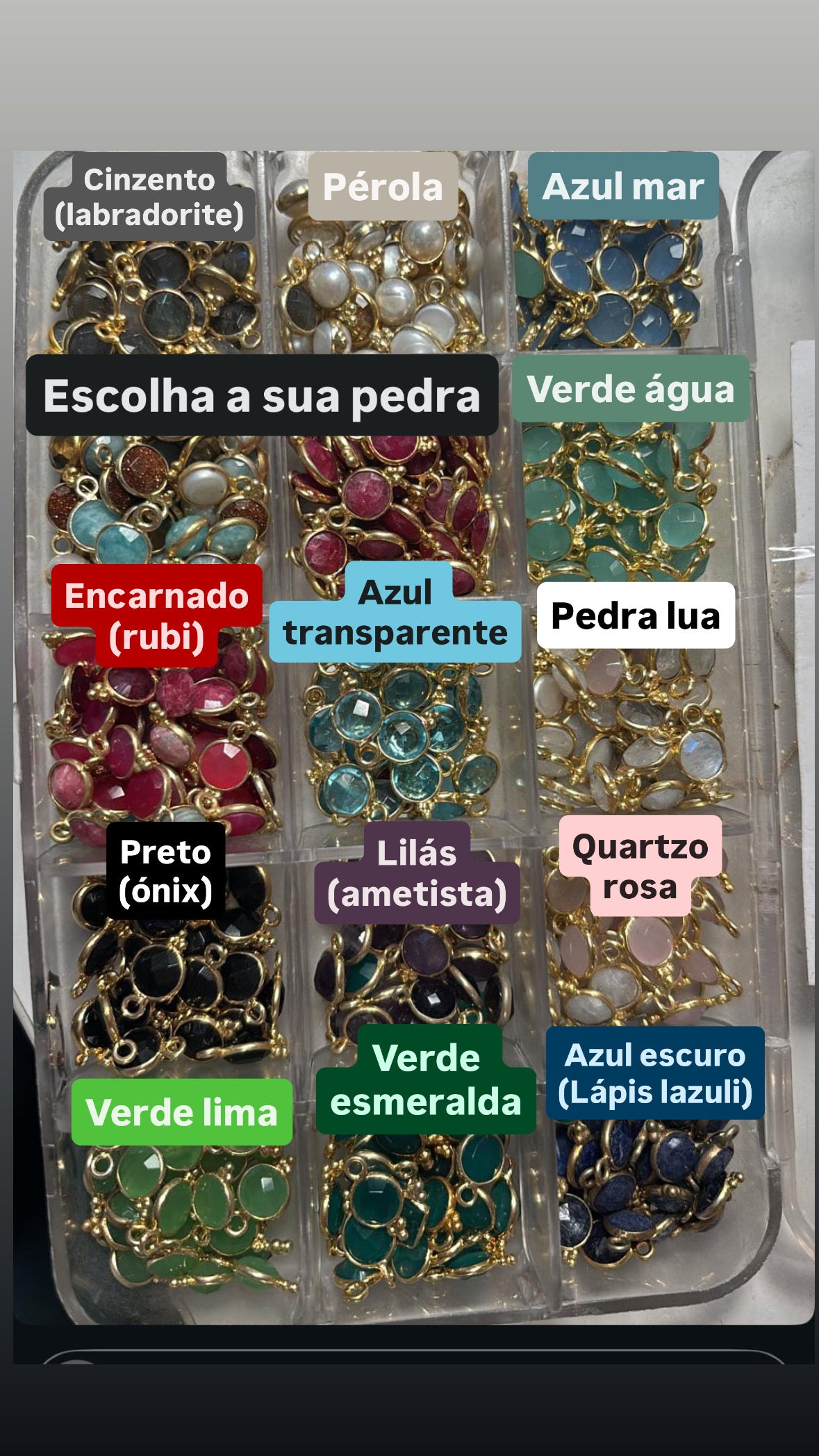 Colar curto Miosótis Up&Down