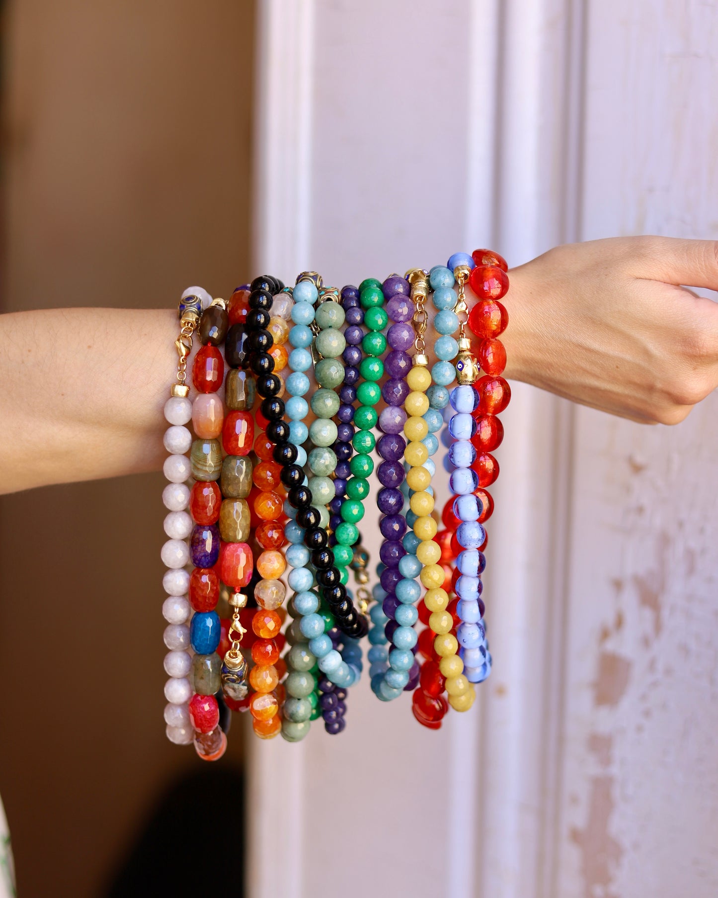 Colorful Agates Necklace