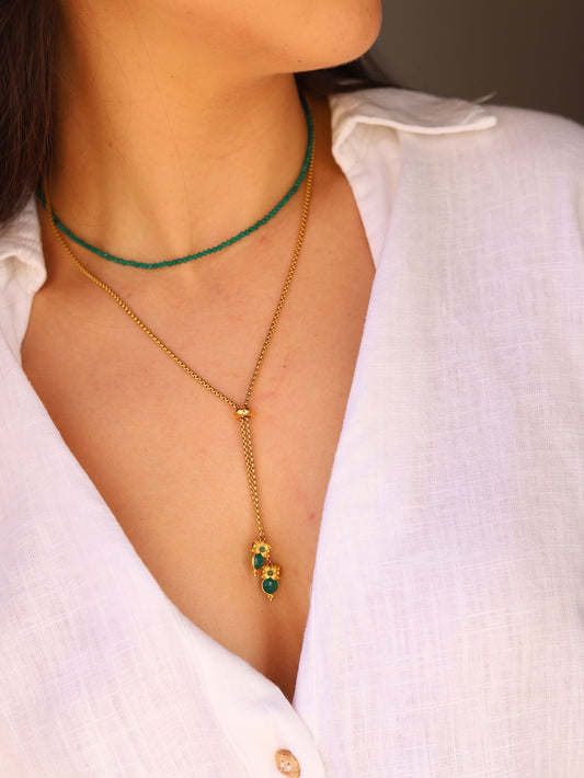 Colar curto Miosótis Up&Down