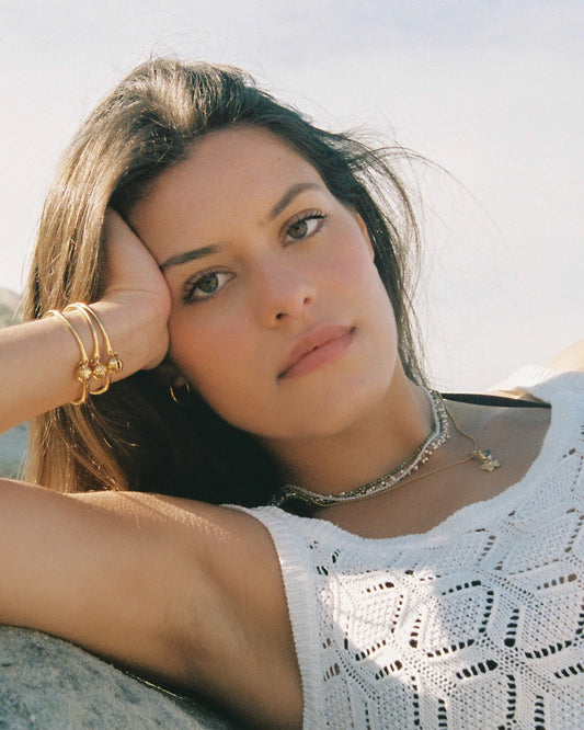 Pulseiras do mar douradas