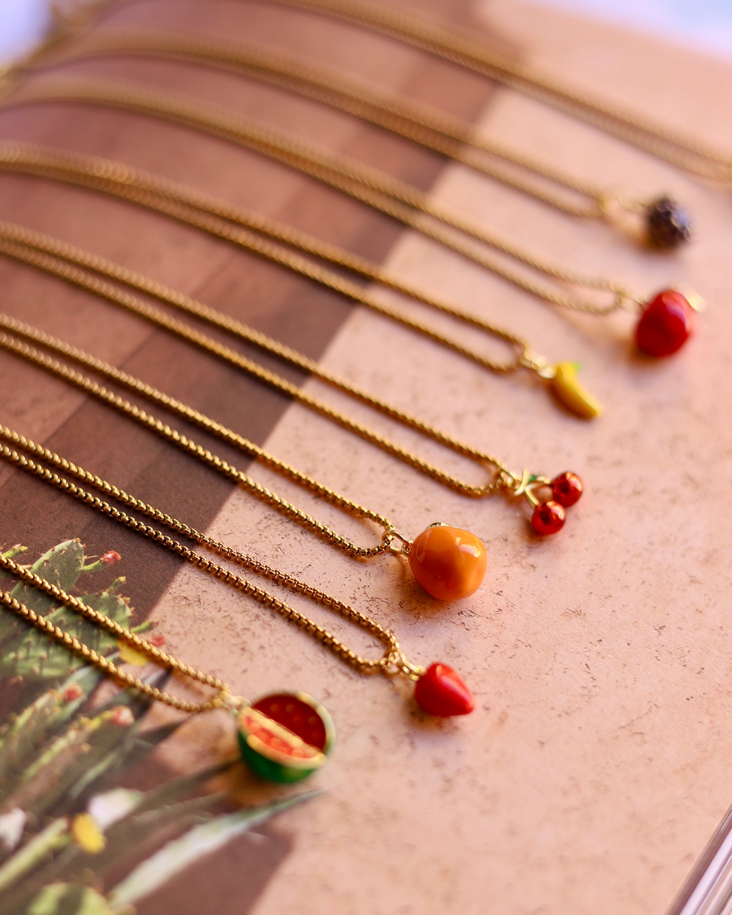 Minimal Fruit Necklace