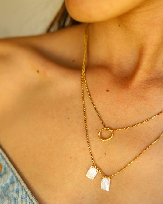 Conjunto Escapulário dourado