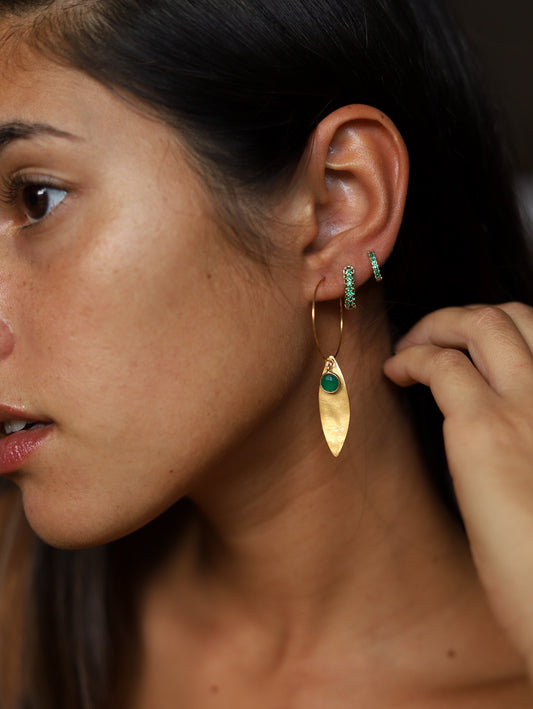 Emerald Green Earrings