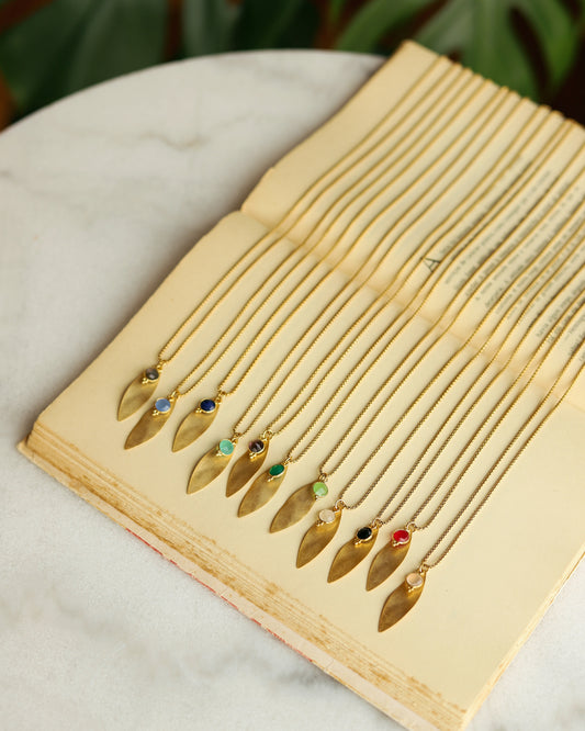 Colar Folha de Outono Real