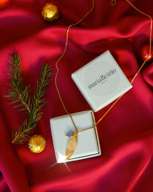 Colar Folha de Outono Real